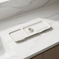Flexible Silicone Sink Mat — Curved Faucet Drip Tray, Self-Draining System
