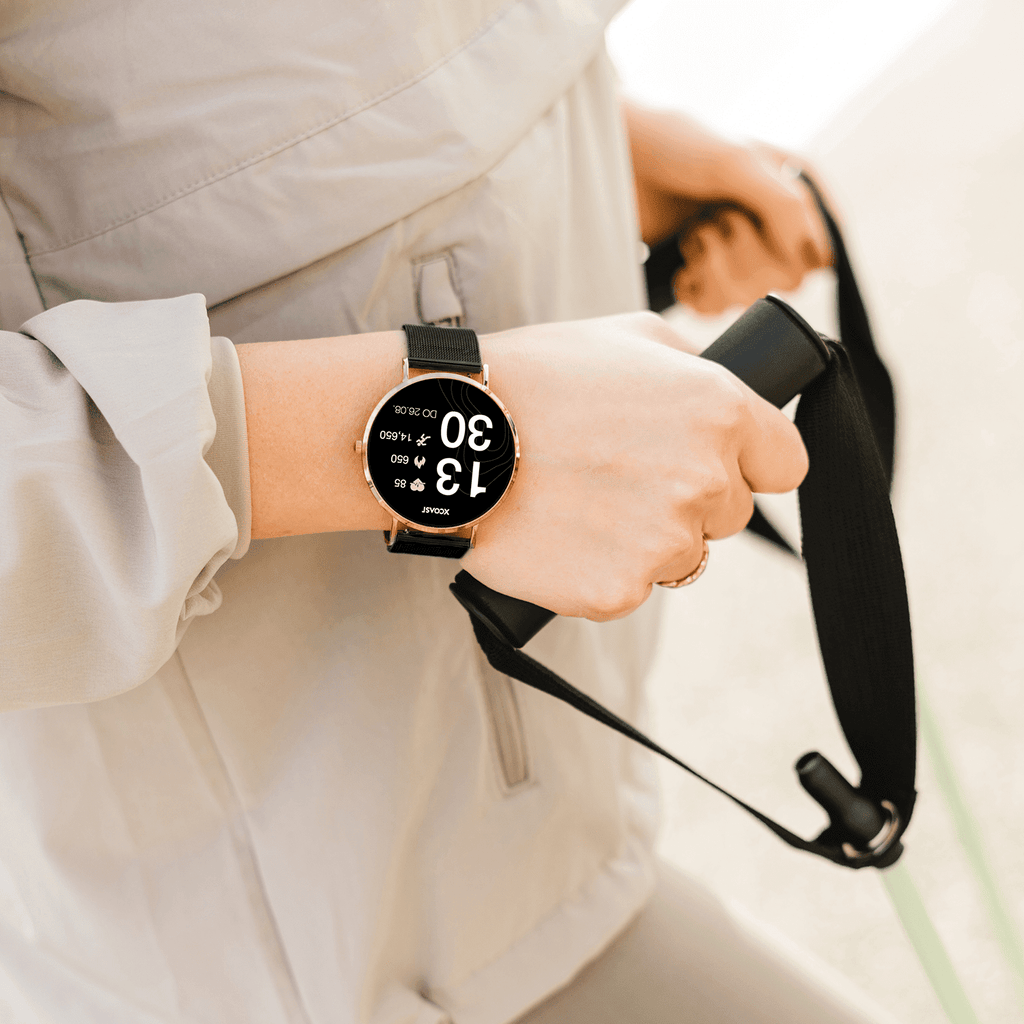 Smartwatch mit Voll-Touchscreen – Mineralglas-Display – Bluetooth-Verbindung | meowbutter
