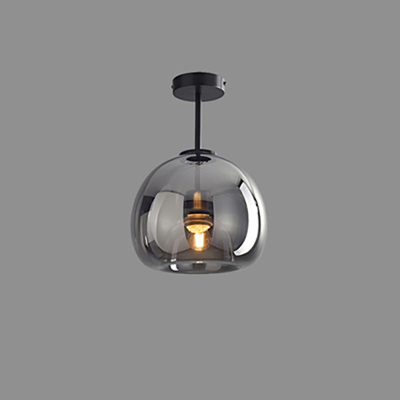 Nordic Glass Ball Ceiling Light | Semi-Flush Mount | Meowbutter