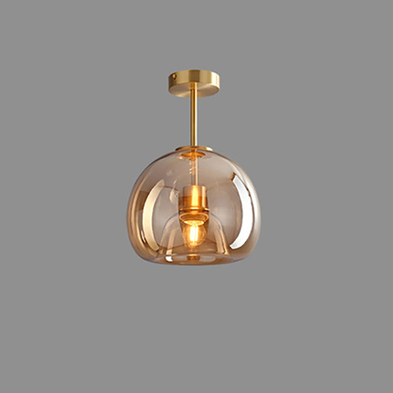 Nordic Glass Ball Ceiling Light | Semi-Flush Mount | Meowbutter