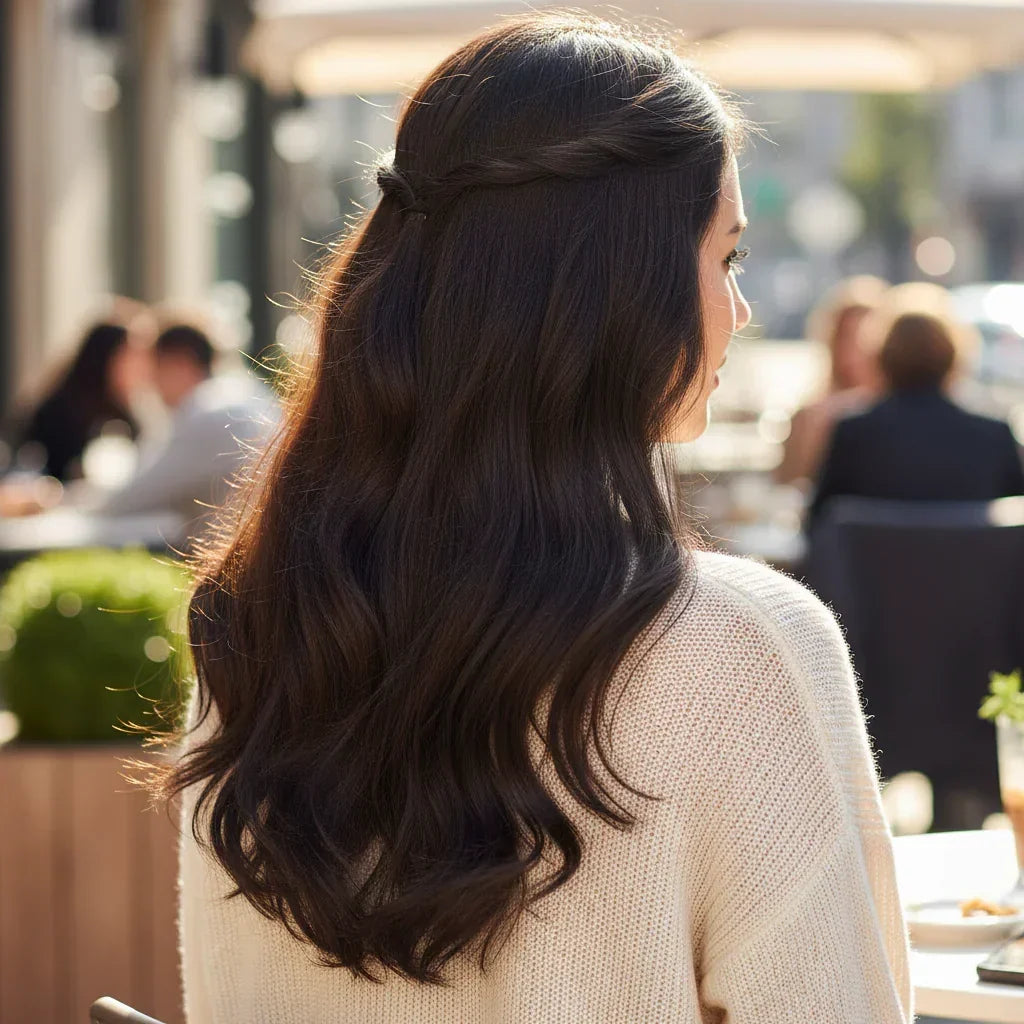 Remy Hair Extensions — Long Wavy Clip-In Texture, Even Weight Distribution