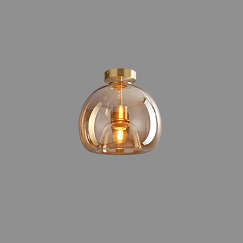 Nordic Glass Ball Ceiling Light | Semi-Flush Mount | Meowbutter
