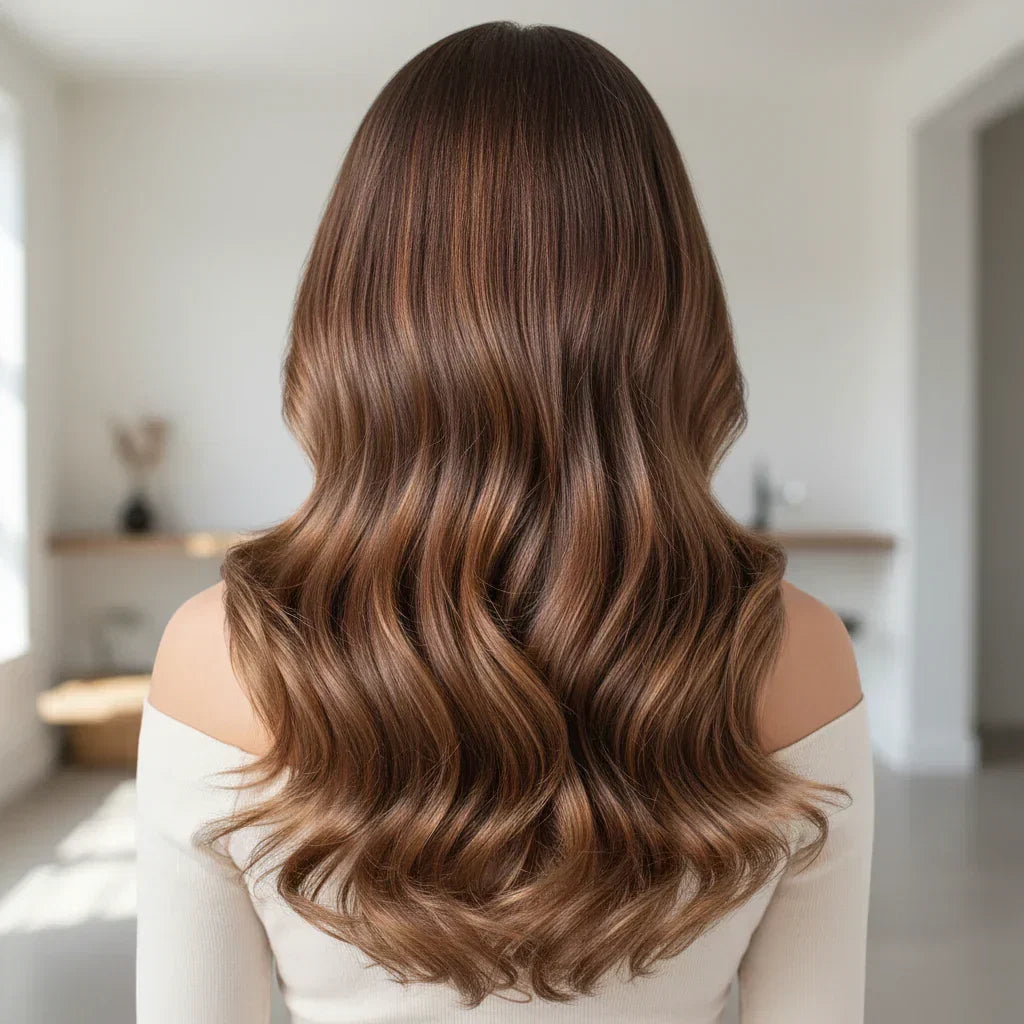 Remy Hair Extensions — Long Wavy Clip-In Texture, Even Weight Distribution