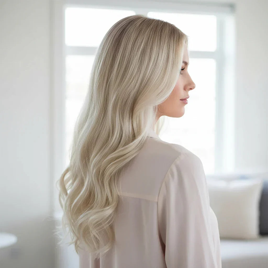 Remy Hair Extensions — Long Wavy Clip-In Texture, Even Weight Distribution
