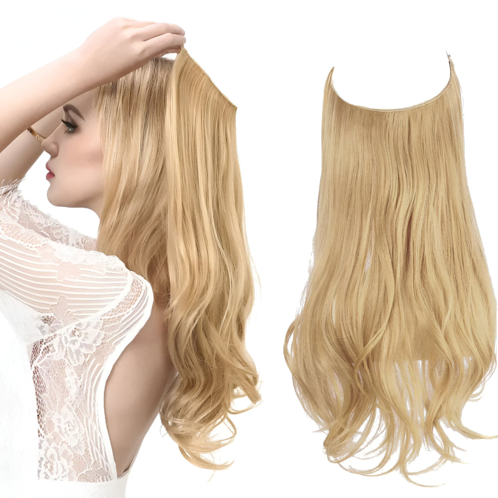 Haarverlängerungen Natürliche Wellen Echthaar Clip-In Lang Volumen Set | Meowbutter