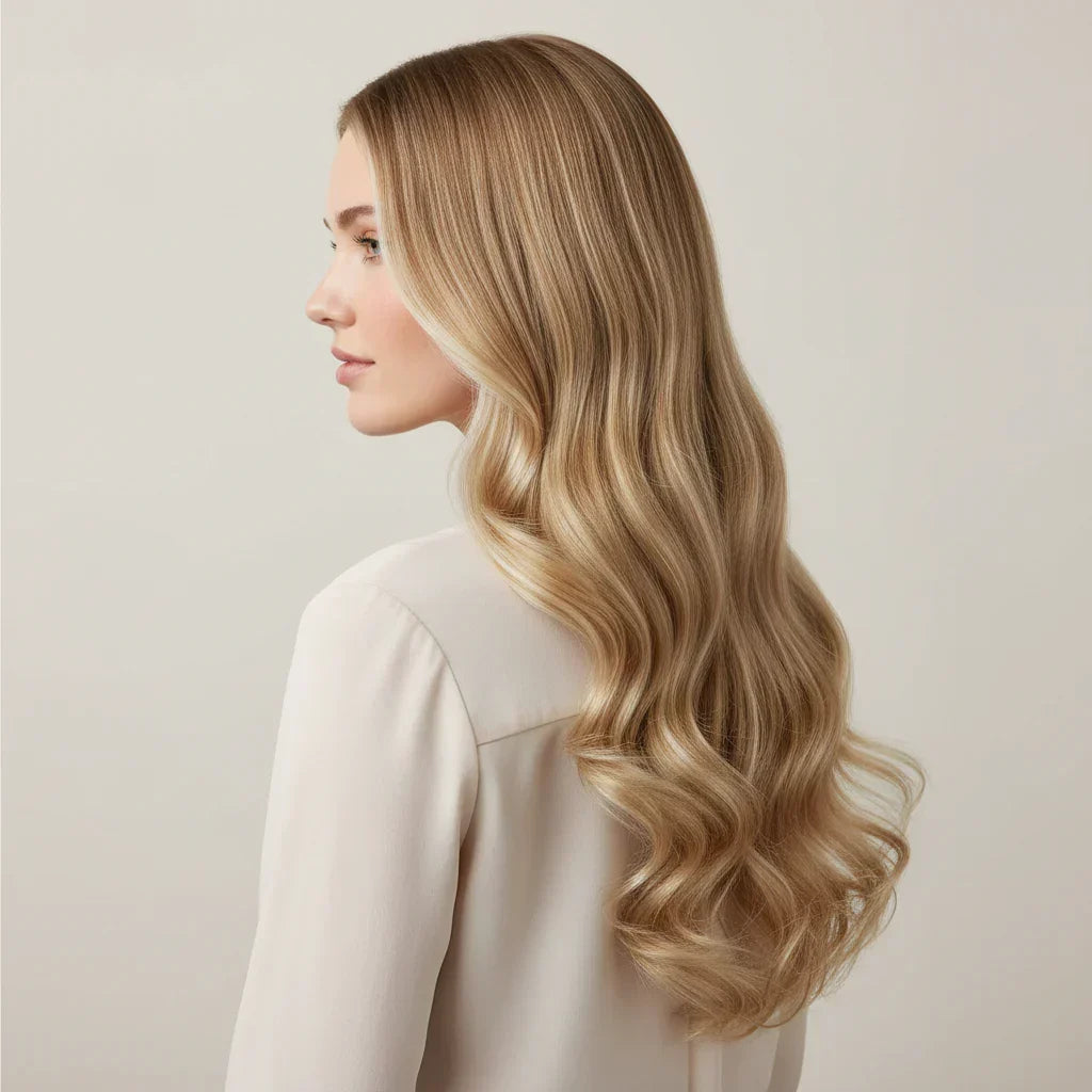 Remy Hair Extensions — Long Wavy Clip-In Texture, Even Weight Distribution