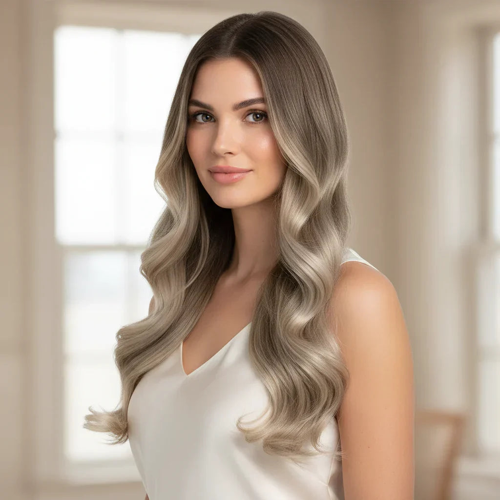 Remy Hair Extensions — Long Wavy Clip-In Texture, Even Weight Distribution