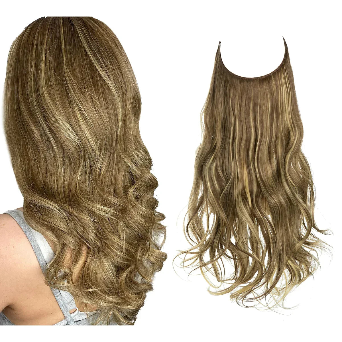 Remy Hair Extensions — Long Wavy Clip-In Texture, Even Weight Distribution