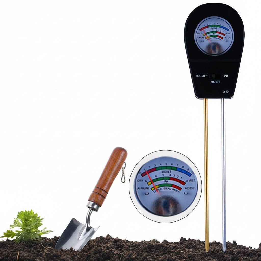 Tester 3-in-1 di umidità, fertilità e pH del terreno per piante sane | meowbutter