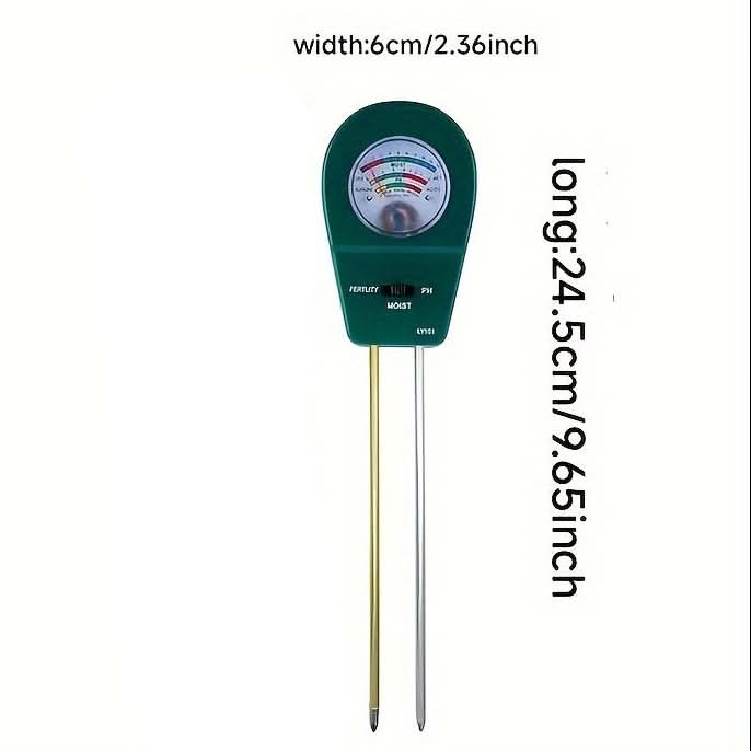 Tester 3-in-1 di umidità, fertilità e pH del terreno per piante sane | meowbutter
