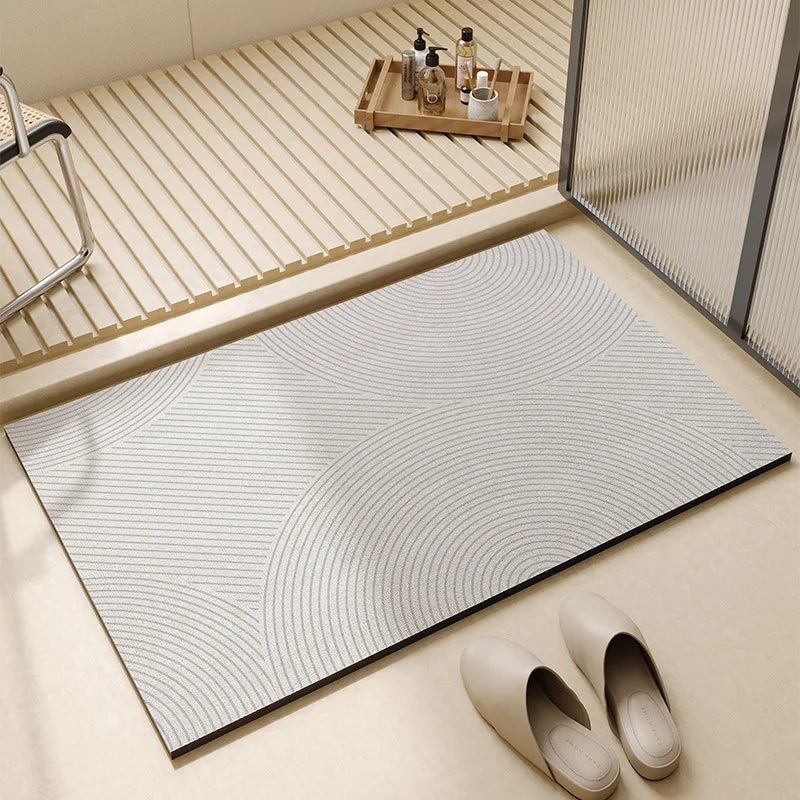 Tappetino da bagno ultra assorbente ad asciugatura rapida - fondo in gomma antiscivolo, spessore di 3mm