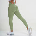 Sømløse leggings med høj talje — Elastisk spandexblanding, figursyet pasform