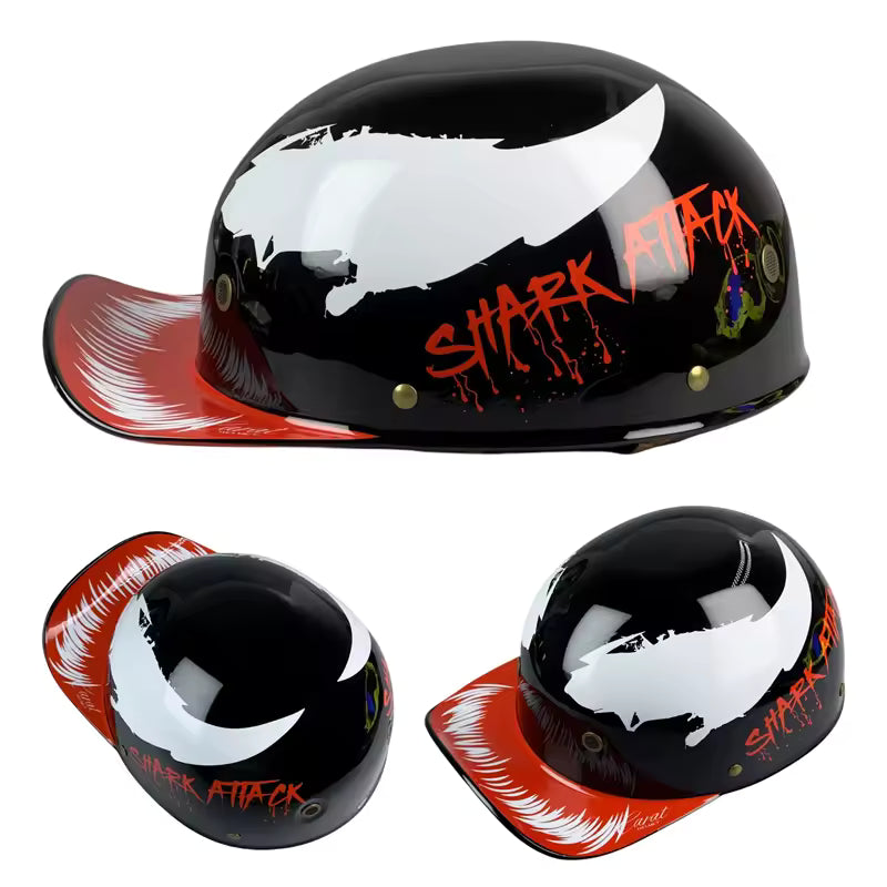 Casco Mezzo Retro Anni '90 – Stile Vintage da Strada - Meowbutter
