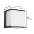 Zewnętrzna lampa ścienna LED AeroCube — wodoodporna, kompaktowa kwadratowa oprawa