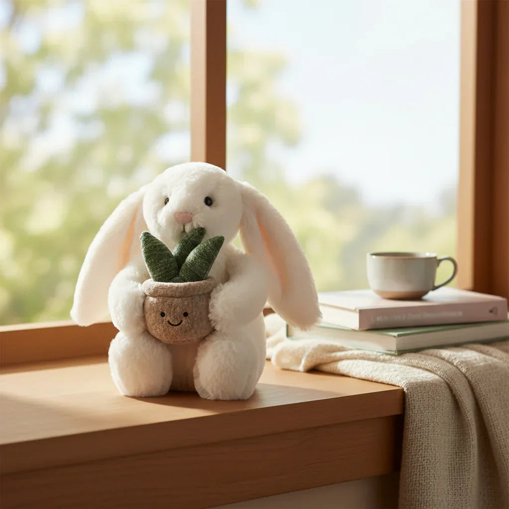 Λούτρινο κουνέλι Bunnycat 36cm για αποφοίτηση