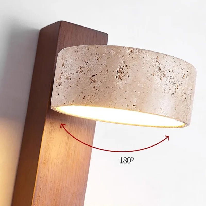 Éclat Wall Lamp | French Wabi-Sabi Headboard Light with Pull Switch | Meowbutter