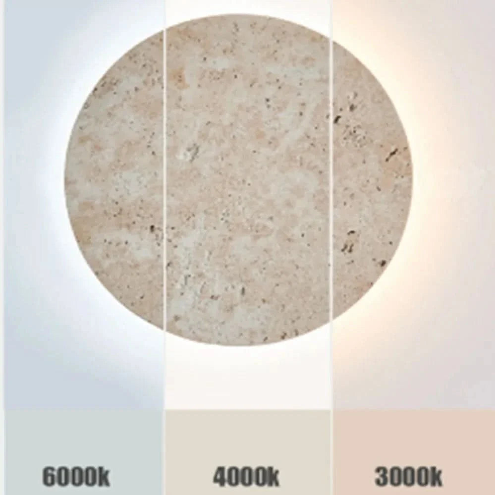 Luz de pared LED de travertino amarillo Wabi Sabi | meowbutter
