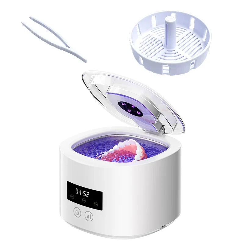 Ultrasonic Cleaner - 50kHz - USB Rechargeable - Braces, Retainers, Dentures & Jewellery | meowbutter