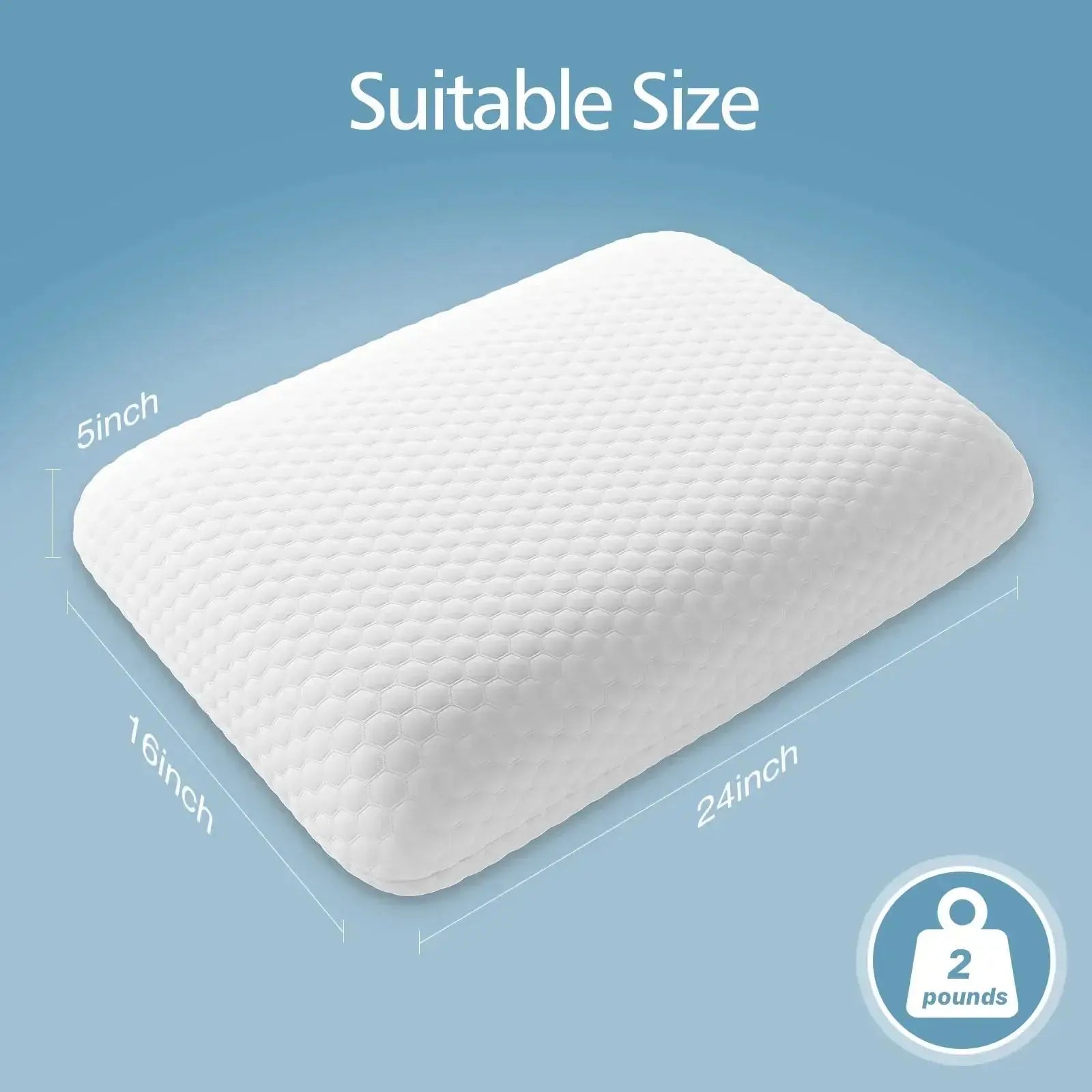 Premium Gel-Infused Memory Foam Pillow for Cooling Comfort