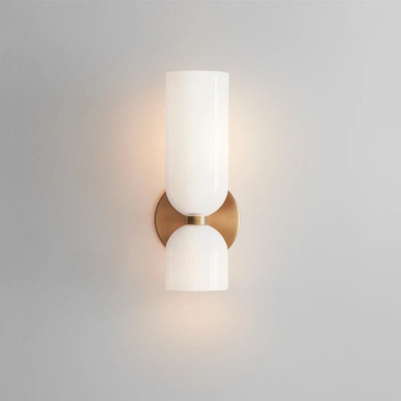 Lampada da parete in vetro nordico | Design a tubo fumé | Meowbutter
