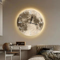 Lunar LED Wall Clock | Illuminated Moon Design | Meowbutter