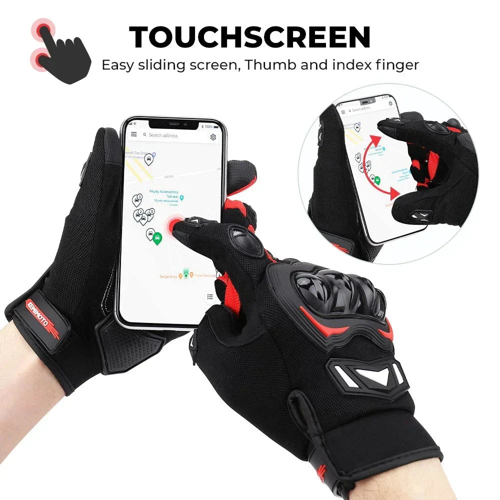 Guanti estivi da guida con nocche rinforzate e touchscreen | meowbutter