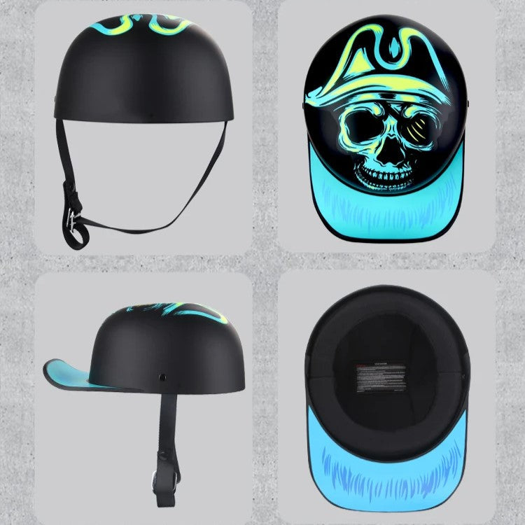 Casco de motocicleta vintage medio - Meowbutter