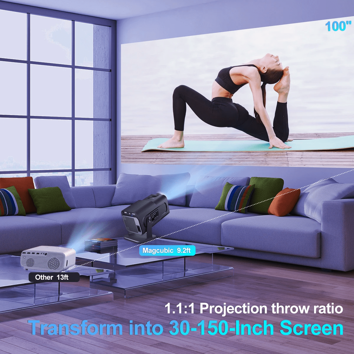 Smart Projector for Small Spaces & Big Entertainment