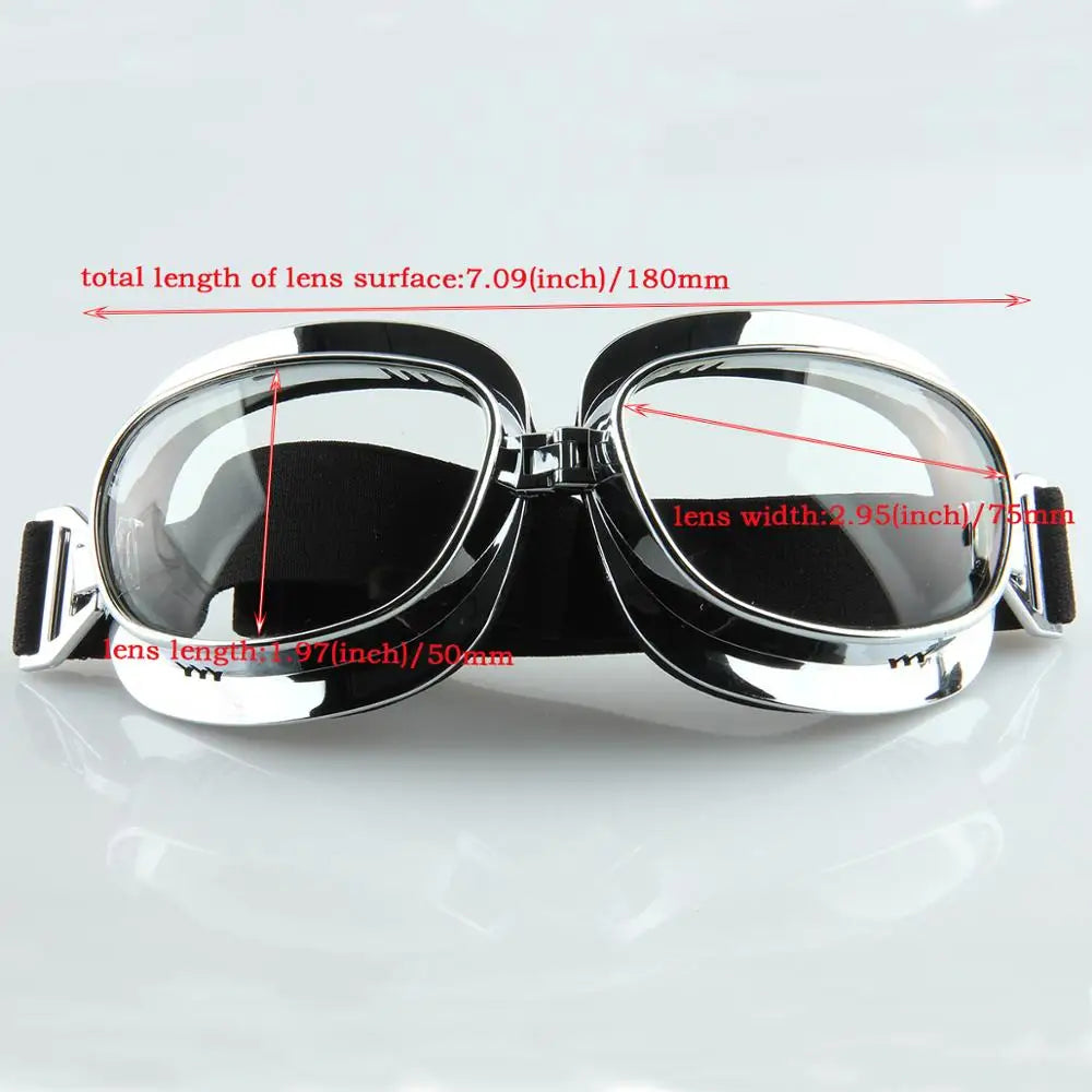 Motorcycle Goggles Vintage Windproof UV Protection for Harley | meowbutter
