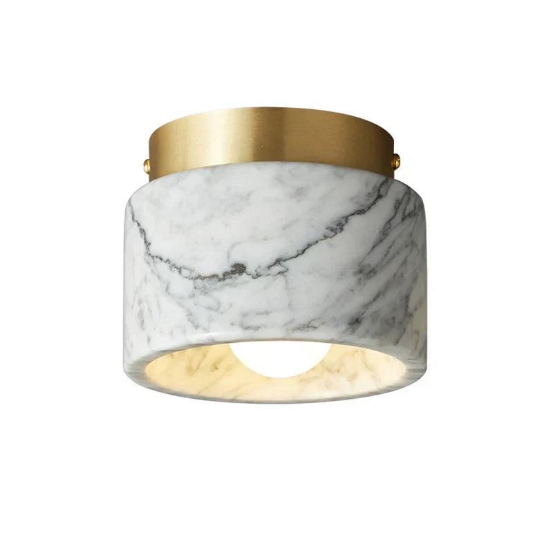 Lampada da soffitto in marmo nordico | Faretto moderno con finitura in pietra | Meowbutter
