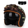 Casco de motocicleta vintage abierto - Meowbutter