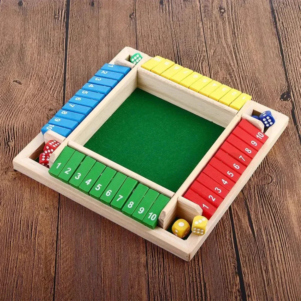 Board Game Wooden Dice Game Family Math Learning Table Game | Meowbutter