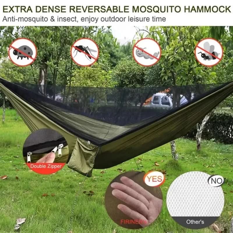 Camping Leisure Hammock with Mosquito Cover | meowbutter