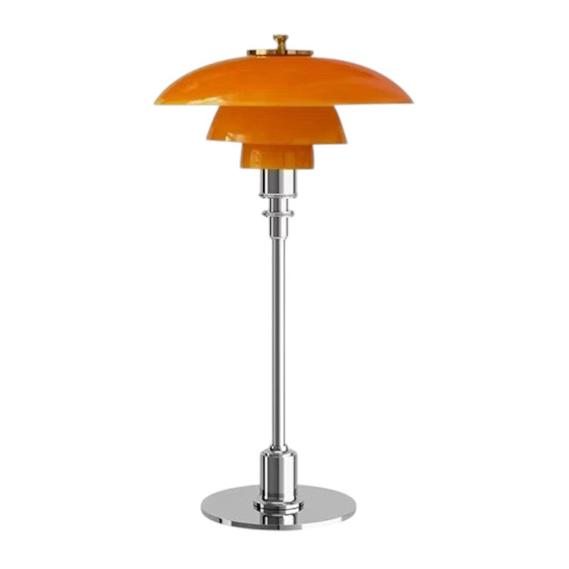 Skrivbordslampa med dansk design — minimalistisk skulpterad fot, varm stämningsbelysning
