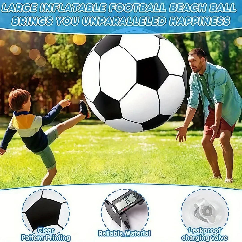 Bola de futebol insuflável gigante para diversão em família ao ar livre | meowbutter
