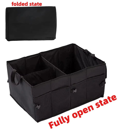 Organizator pliabil pentru portbagaj auto de 56L - Oxford 600D - 3 compartimente - pliabil și impermeabil | meowbutter