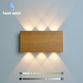 Lume da Parete Ricaricabile LumiBlock | Design Minimalista Effetto Legno | Meowbutter