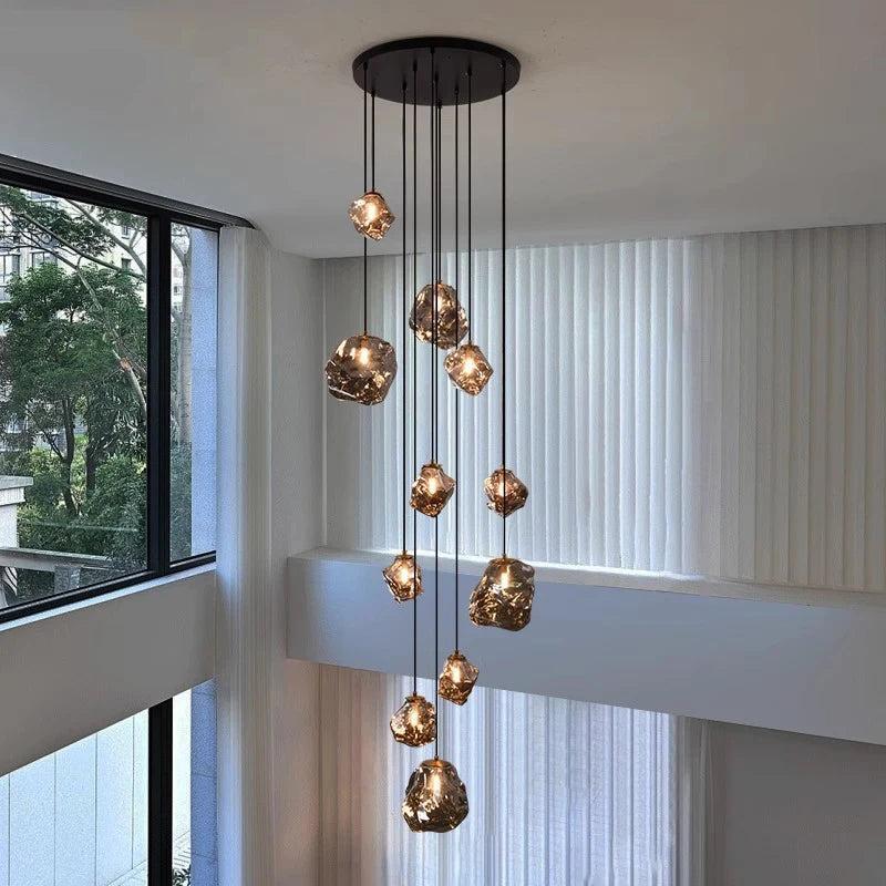 Skandinavisk justerbar legeringslysekrone med moderne design