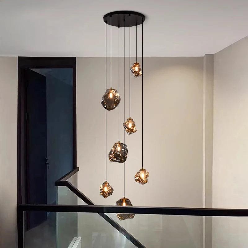 Skandinavisk justerbar legeringslysekrone med moderne design