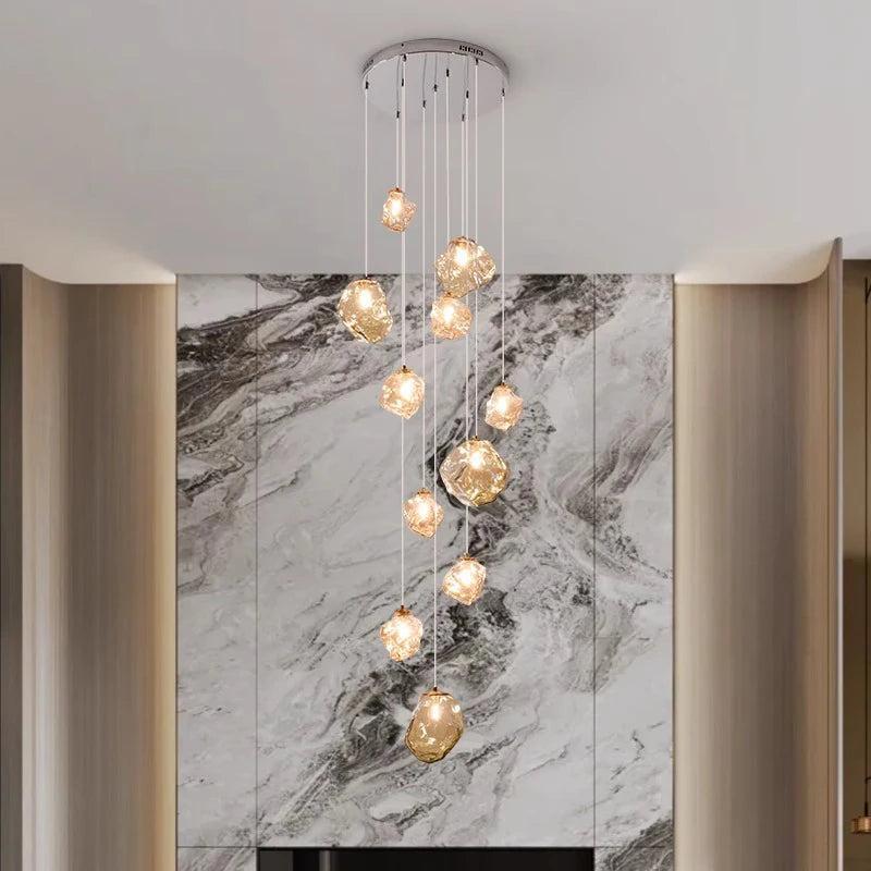 Skandinavisk justerbar legeringslysekrone med moderne design