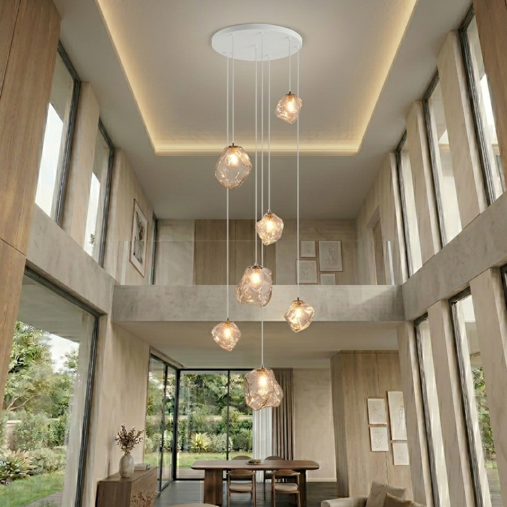 Skandinavisk justerbar legeringslysekrone med moderne design