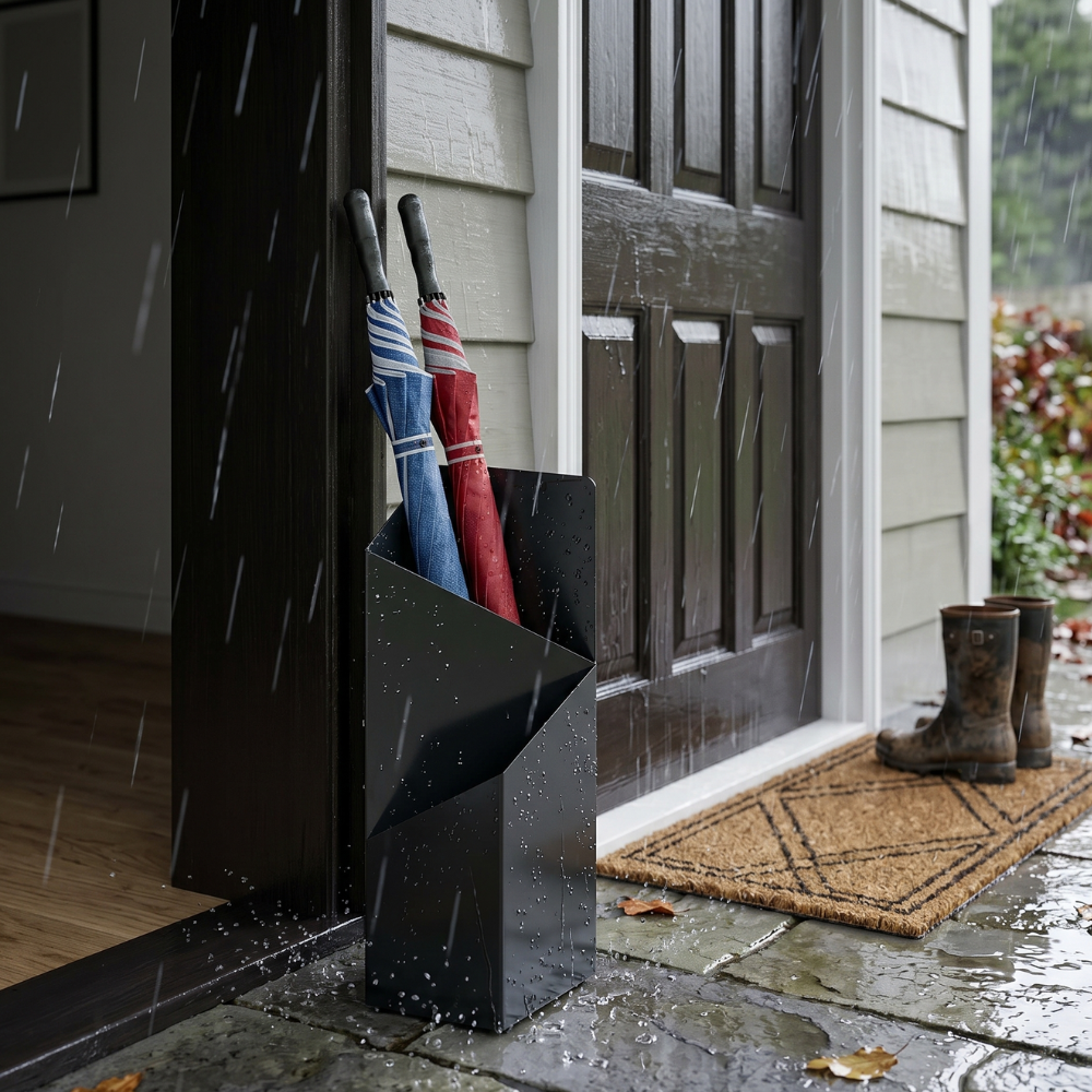 Nordic Metal Umbrella Holder With Sleek Modern Design