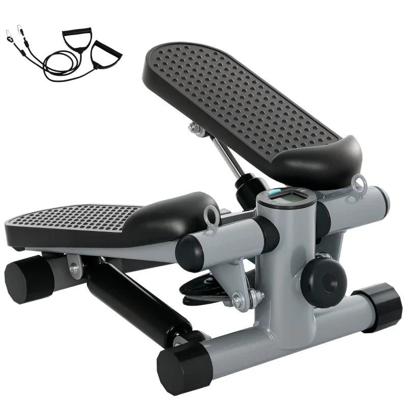 Mini Stepper Macchina per Esercizi - Palestra Compatta per Casa - Resistenza Regolabile - Grigio | meowbutter