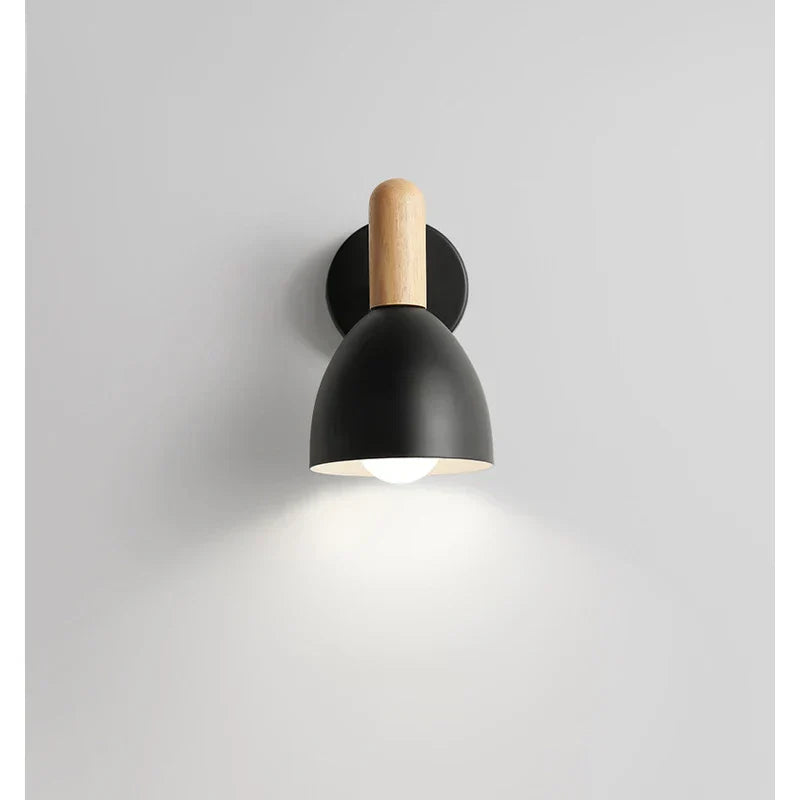 Nordic Wooden Wall Lamp | Adjustable Bedside Light | Meowbutter