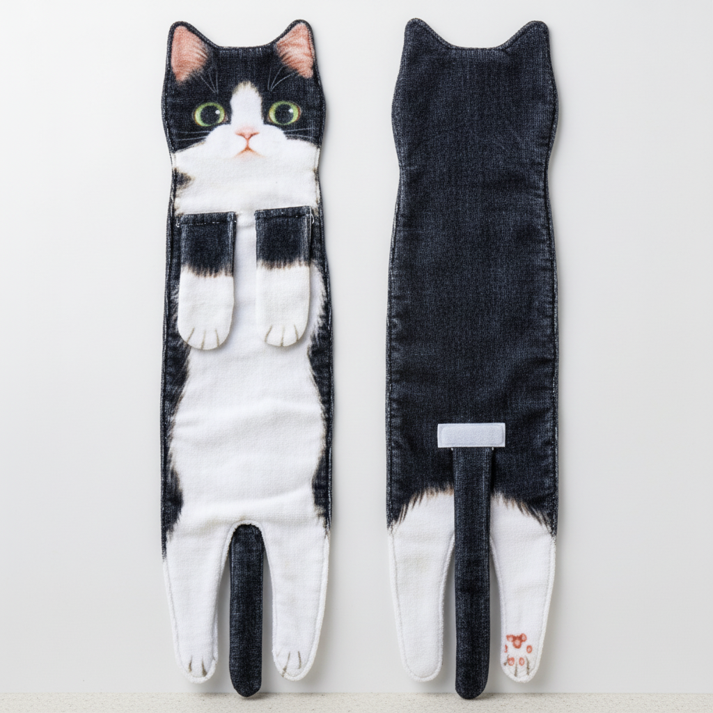CatTowel Quick-Drying Hand Towel — Cute Cat Design