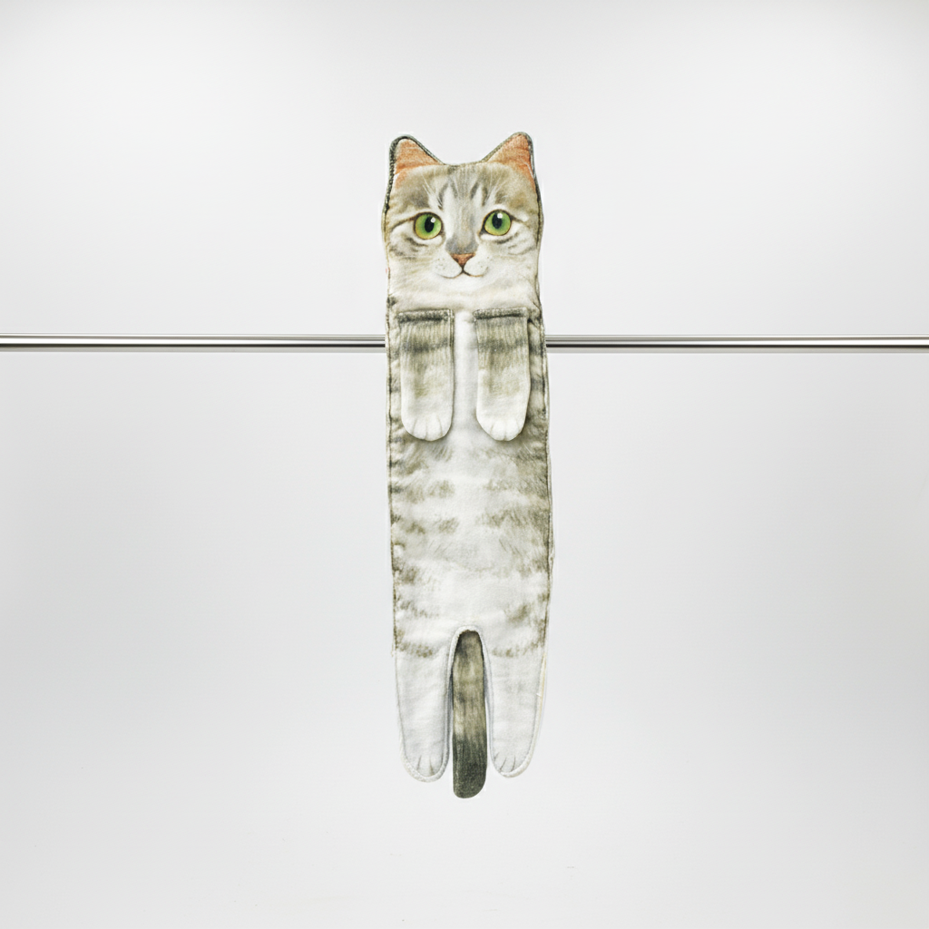 CatTowel Quick-Drying Hand Towel — Cute Cat Design