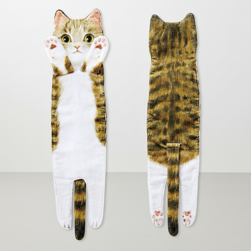 CatTowel Quick-Drying Hand Towel — Cute Cat Design
