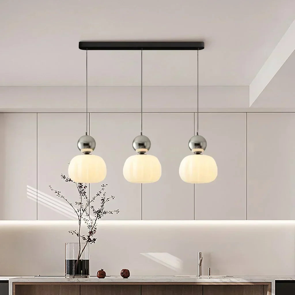 Lampada a sospensione Nordic Pumpkin | Lampada da soffitto LED moderna | Meowbutter