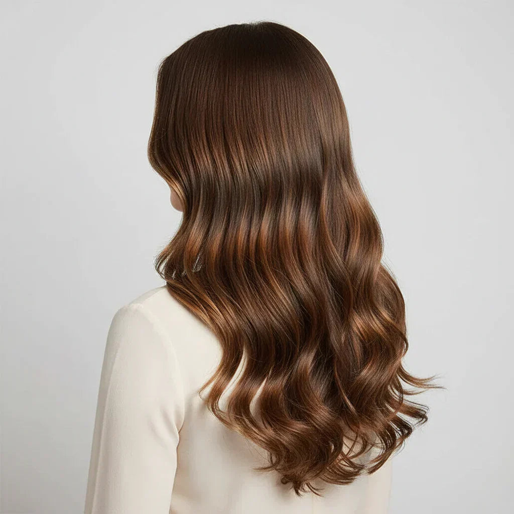 Remy Hair Extensions — Long Wavy Clip-In Texture, Even Weight Distribution