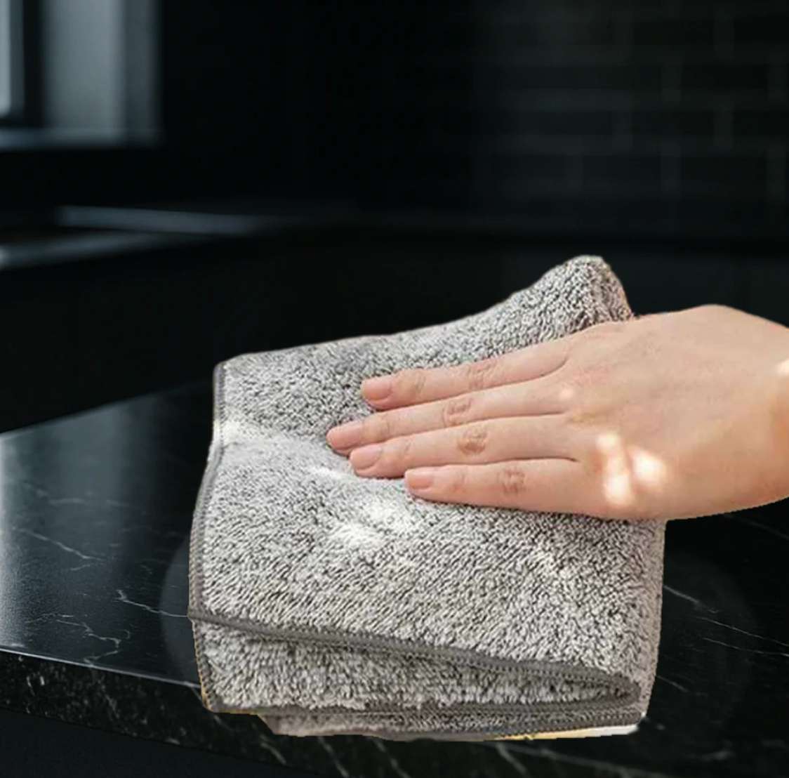 Wipe Once, Done – Dual-Texture Microfiber Cleaning Towels